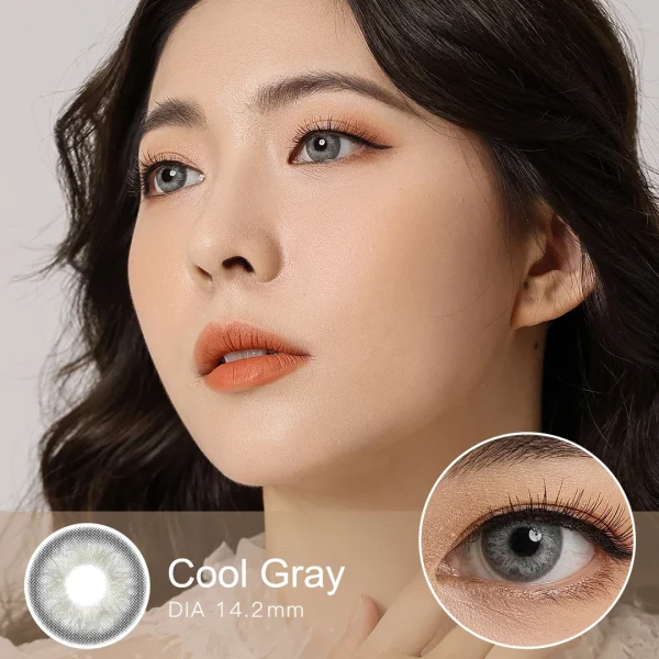 Beautiful Colored Contact Lenses: Grey, Brown, Purple Shades - Image 2