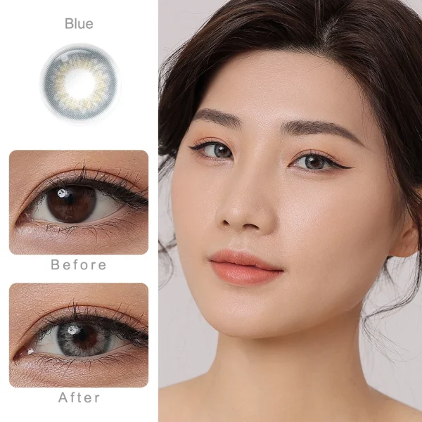 Colored Contact Lenses for Beautiful Eyes: Brown, Violet, Green, Hazel, Blue - Image 4