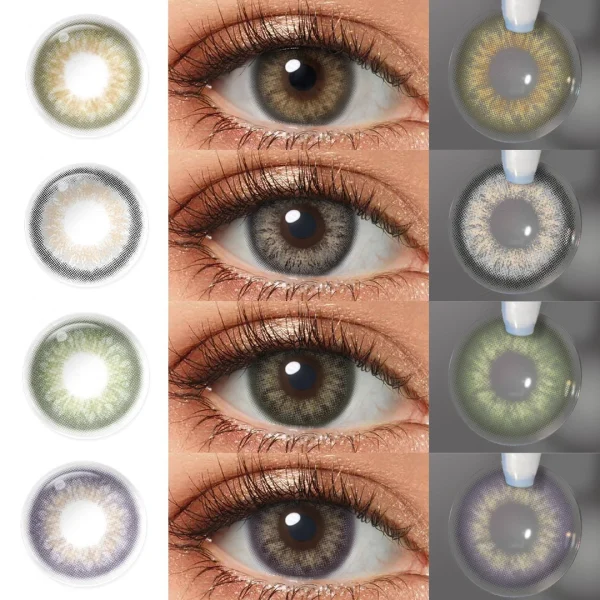 Colored Contact Lenses for Beautiful Eyes: Brown, Violet, Green, Hazel, Blue