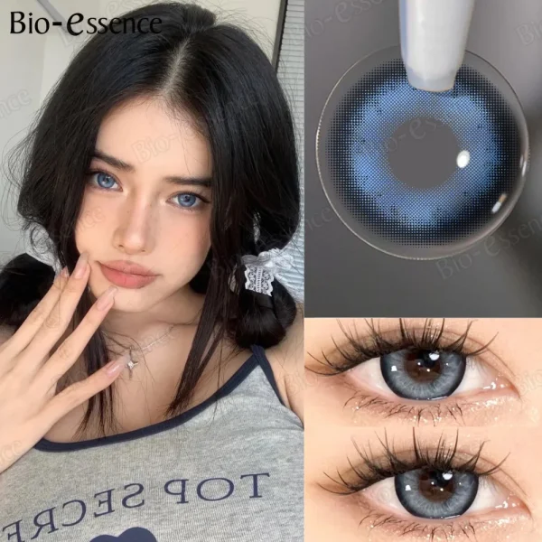 Blue and Brown Shades Colored Contact Lenses for a Natural Elegant Look - Image 6