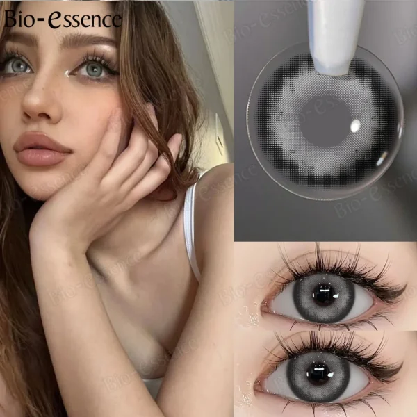 Blue and Brown Shades Colored Contact Lenses for a Natural Elegant Look - Image 5