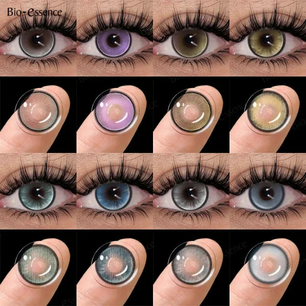 Enchanted Gaze Colored Contact Lenses: Purple, Green, Blue, Hazel & Gray Shades