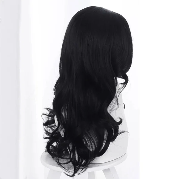 Yennefer of Vengerberg Inspired Long Black Wavy Wig for Halloween & Cosplay + Wig Cap - Image 4