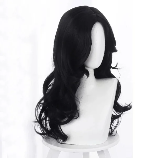 Yennefer of Vengerberg Inspired Long Black Wavy Wig for Halloween & Cosplay + Wig Cap - Image 2