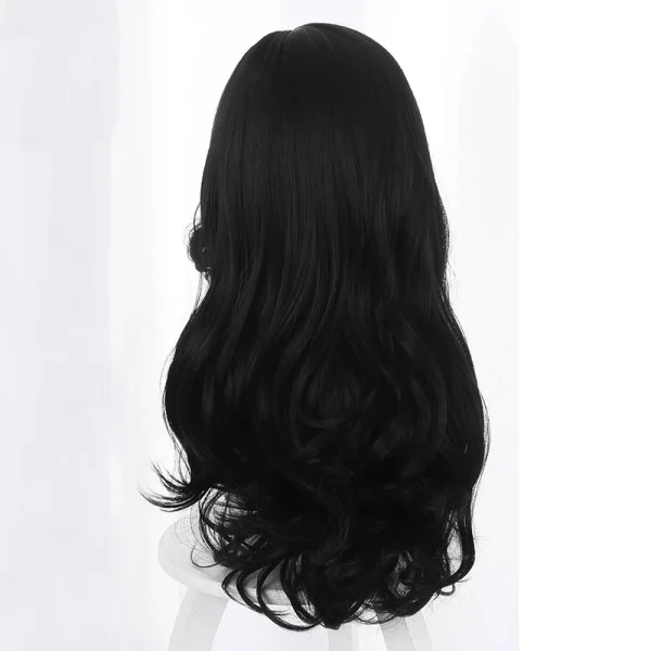 Yennefer of Vengerberg Inspired Long Black Wavy Wig for Halloween & Cosplay + Wig Cap - Image 5