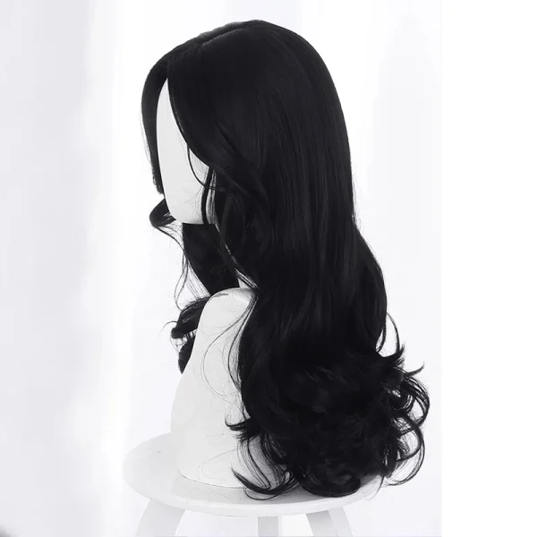 Yennefer of Vengerberg Inspired Long Black Wavy Wig for Halloween & Cosplay + Wig Cap - Image 3