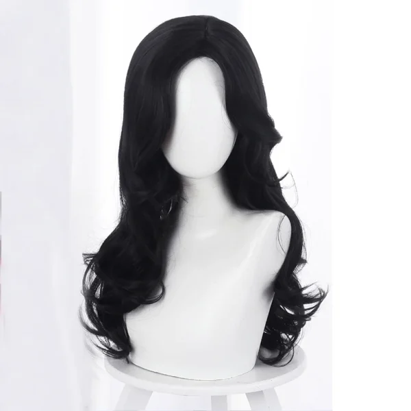 Yennefer of Vengerberg Inspired Long Black Wavy Wig for Halloween & Cosplay + Wig Cap